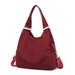 Red nylon cross body handbags women