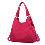Pink nylon cross body handbags women
