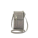 Gray crossbody phone bag