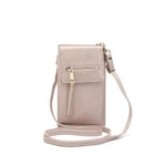 Pink crossbody phone bag