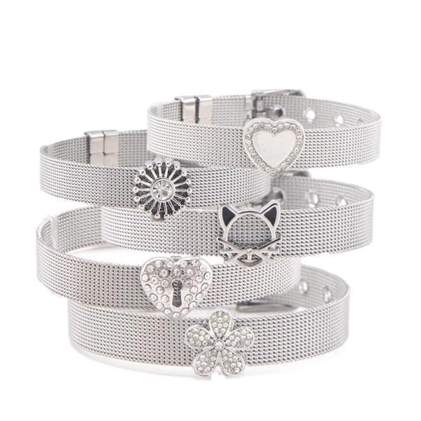 Mesh bracelet charms women