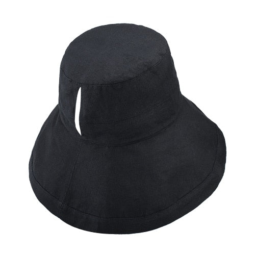 Sommer Eimer Pferdeschwanz Hut , UPF 50+ UV