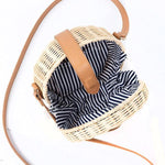 rattan bag with compartment