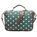 rear of canvas purse