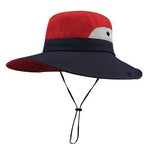 red summer hat for women