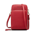 Red small crossbody bag cell phone purse