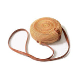 round bali rattan bag for women
