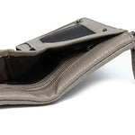 Gray wallet wit 2 biil compartment