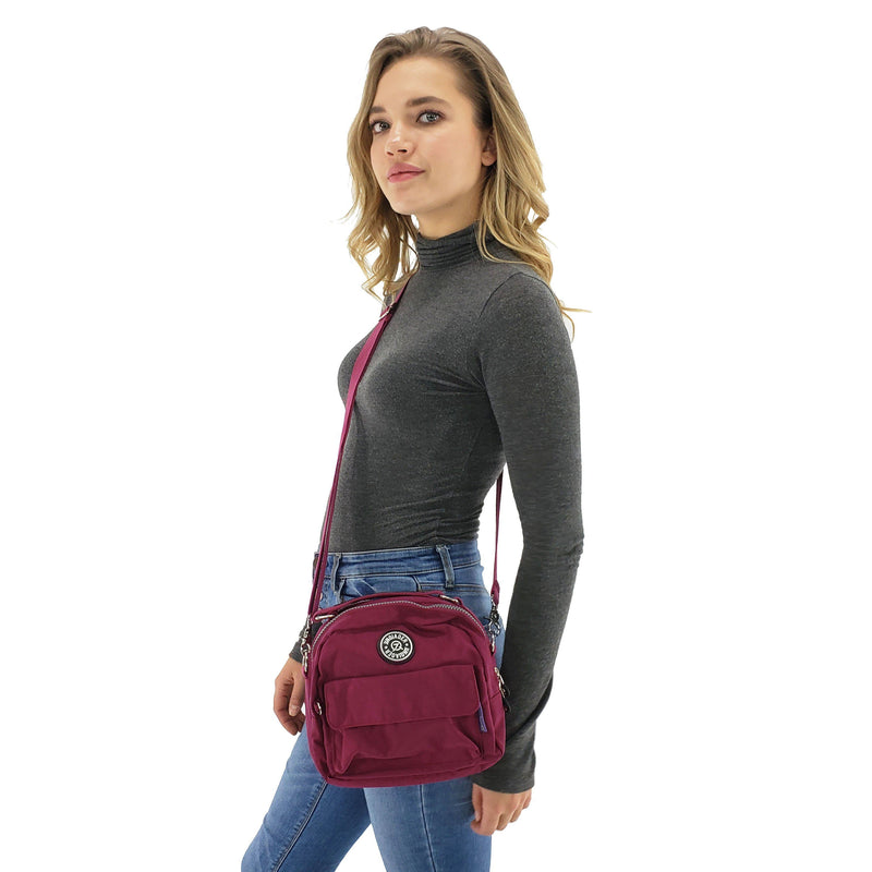 crossbody backpack nylon purse bag