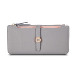 Gray slim wallets for women 