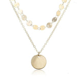 Gold coins necklace chocker for women